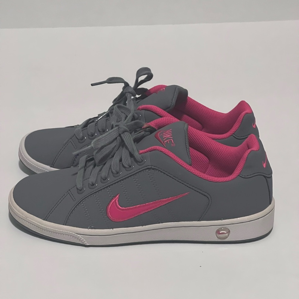 Gray and Pink Nikes